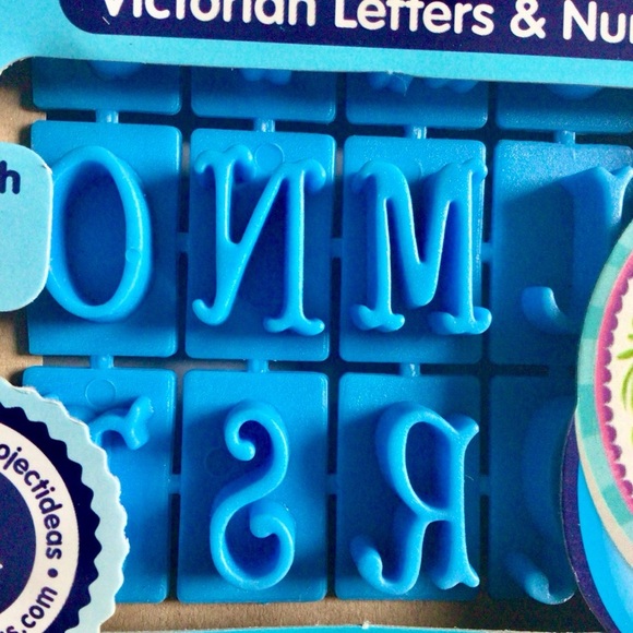 Stone Stamps Victorian Letters and Numbers - 20 Pack - Picture 2 of 3